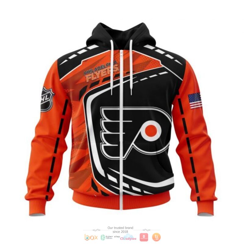 Philadelphia Flyers NHL black orange 3D shirt hoodie 1