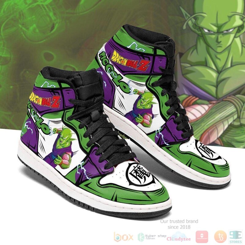 Piccolo Sneakers Custom Anime Dragon Ball Air Jordan High Top Shoes 1