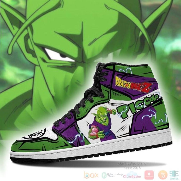 Piccolo Sneakers Custom Anime Dragon Ball Air Jordan High Top Shoes 1 2