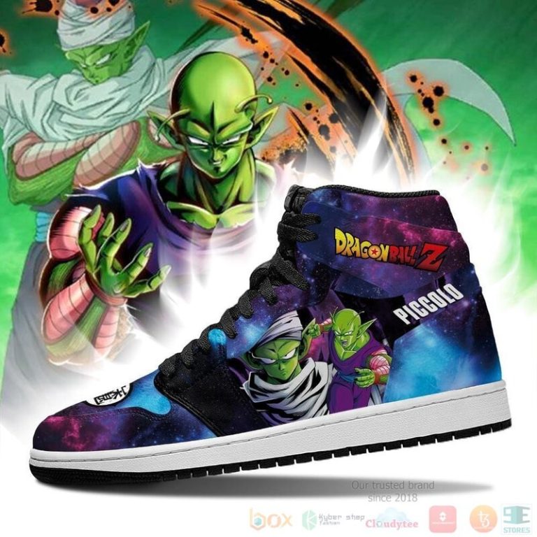 Piccolo Sneakers Galaxy Custom Dragon Ball Anime Air Jordan High Top Shoes 1 2