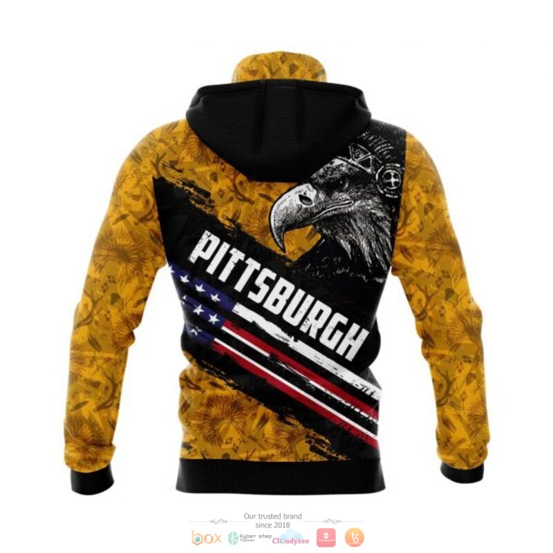Pittsburgh Penguins NHL Eagle American flag 3D shirt hoodie 1 2 3 4