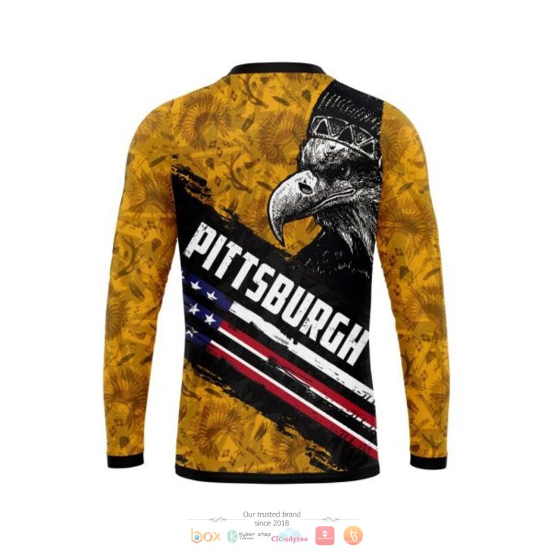 Pittsburgh Penguins NHL Eagle American flag 3D shirt hoodie 1 2 3 4 5 6