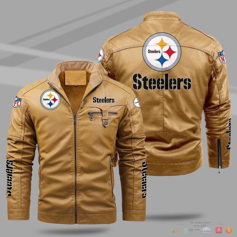 Pittsburgh Steelers NFL Trend Fleece Leather Jacket 1