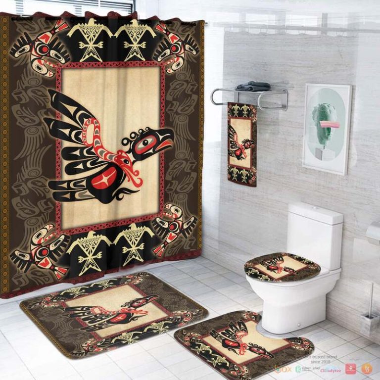 Powerful Thunderbird Pattern Native American Bathroom Set