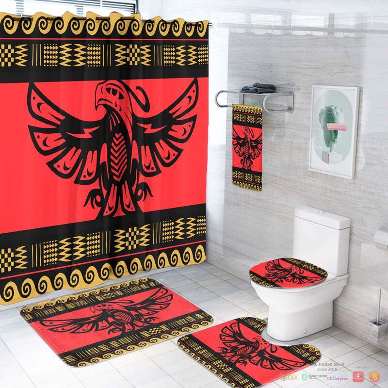 Red Phoenix Native American Bathroom Set