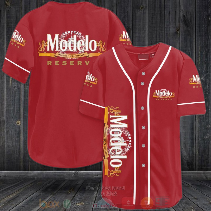 Reserva Modelo red Baseball Jersey
