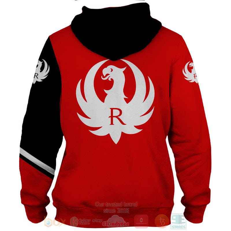 Ruger black red 3D shirt hoodie 1