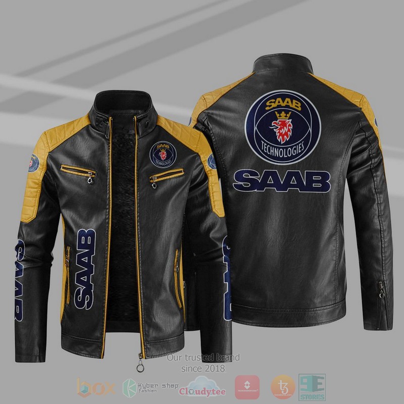 Saab Automobile Block Leather Jacket 1