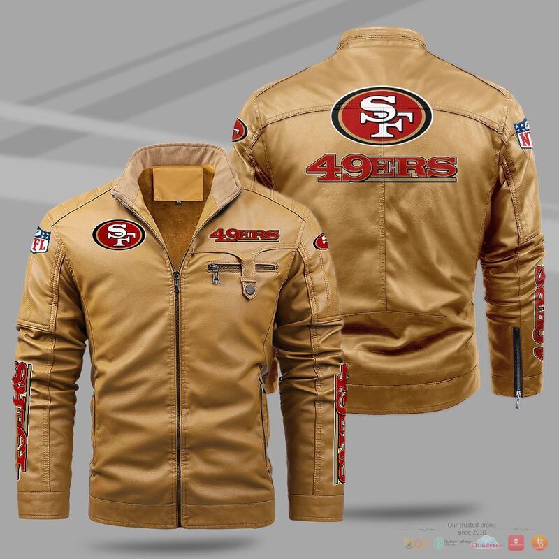 San Francisco 49ers NFL Trend Fleece Leather Jacket 1