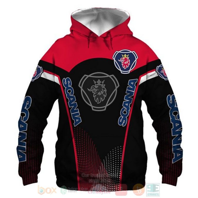 Scania AB red black 3D shirt hoodie