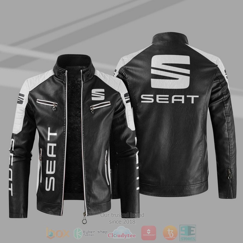 Seat Block Leather Jacket