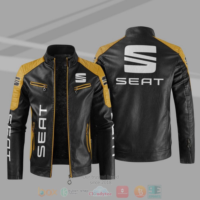 Seat Block Leather Jacket 1