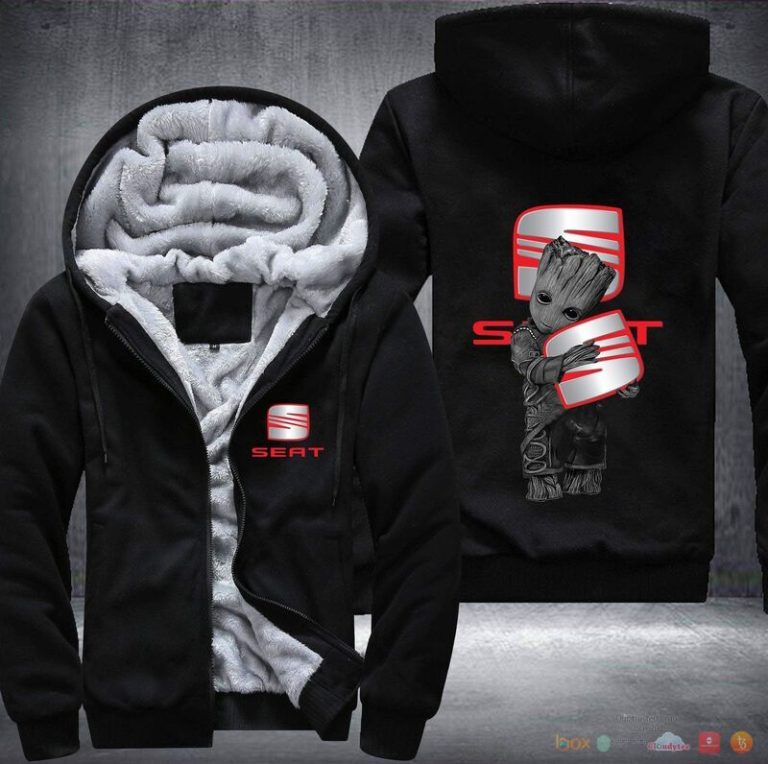 Seat Groot Fleece Hoodie Jacket 1 2