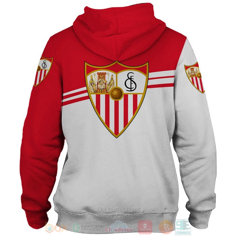 Sevilla FC white red 3D shirt hoodie 1