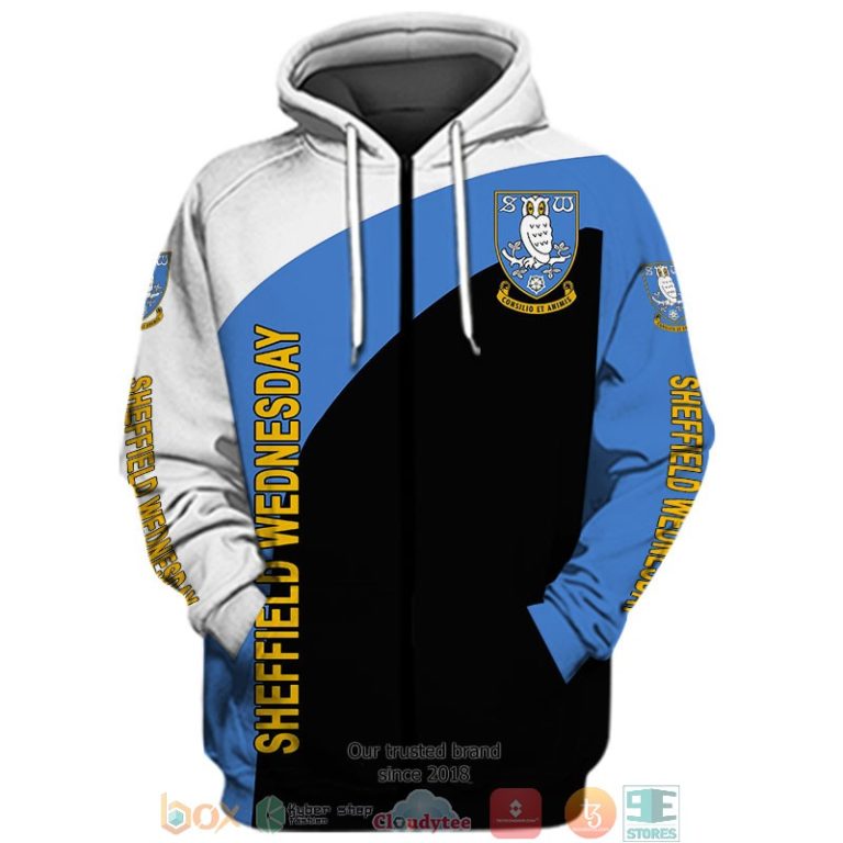 Sheffield Wednesday 3d shirt hoodie 1 2