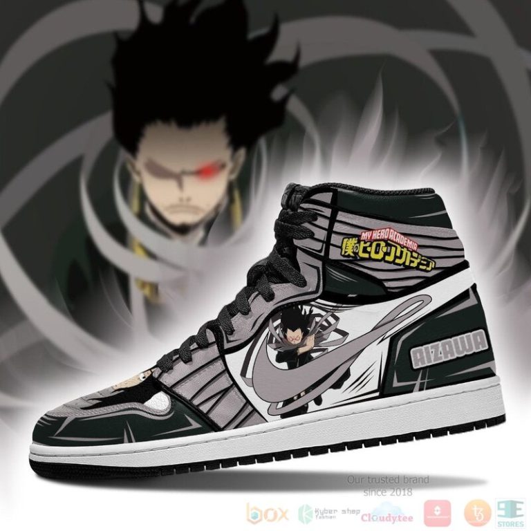 Shouta Aizawa Sneakers Custom Anime My Hero Academia Air Jordan High Top Shoes 1 2