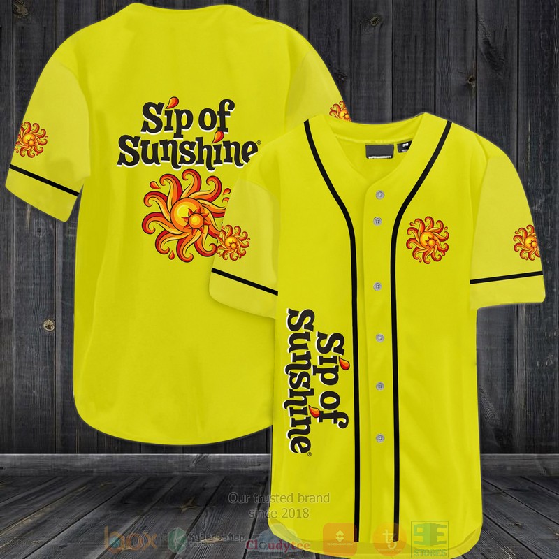 Sip Of Sunshine yellow Baseball Jersey