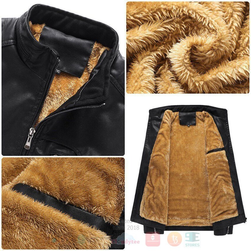 Skoda Auto Fleece Leather Jacket 1 2