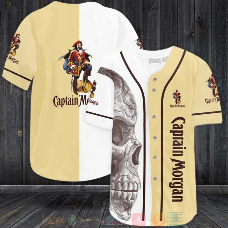 Skull Captain Morgan Baseball Jersey