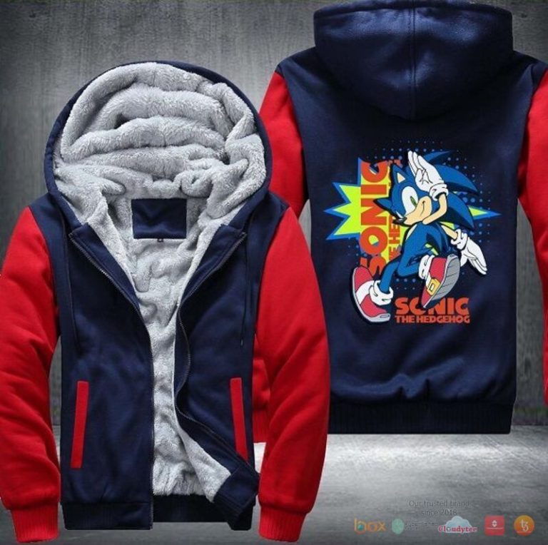 Sonic the Hedgehog Fleece Hoodie Jacket 1 2