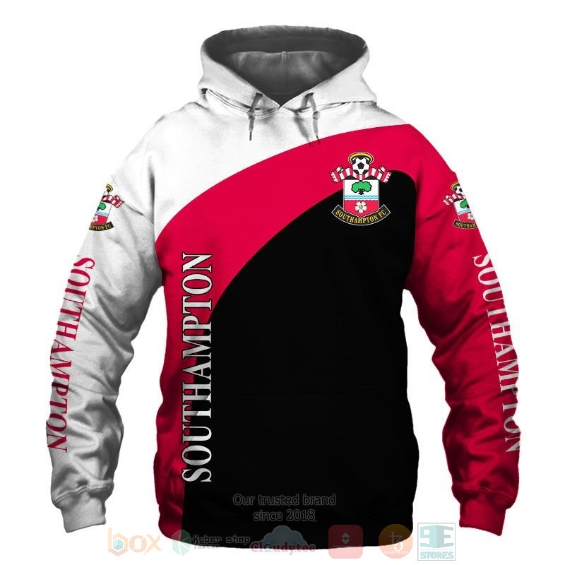Southampton FC white red black 3D shirt hoodie