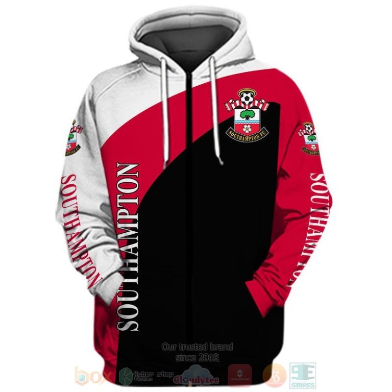 Southampton FC white red black 3D shirt hoodie 1 2