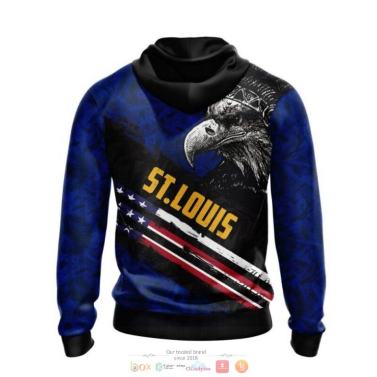 St. Louis Blues NHL Eagle American flag 3D shirt hoodie 1 2