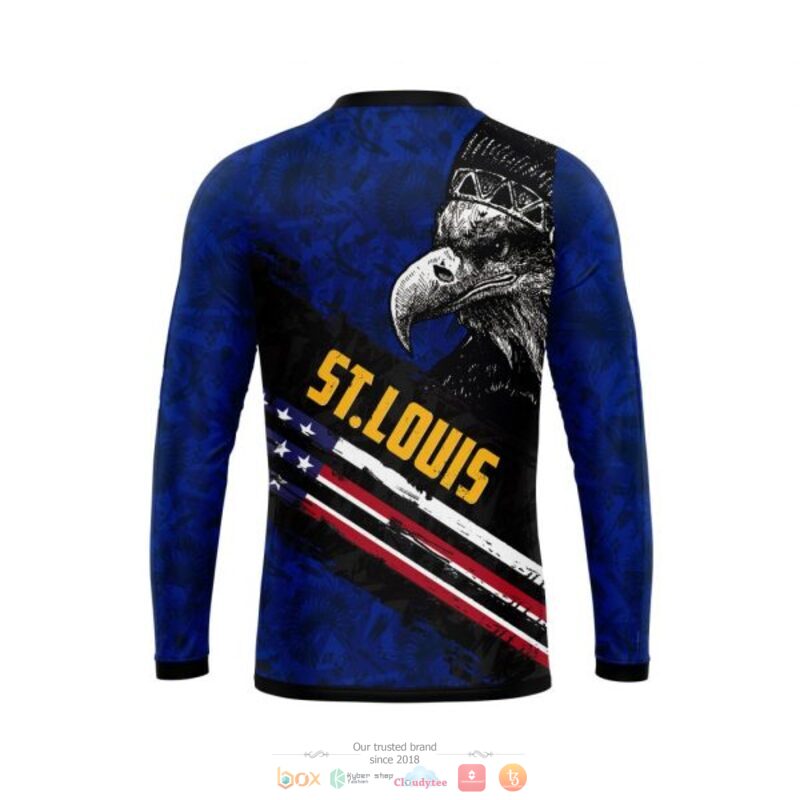 St. Louis Blues NHL Eagle American flag 3D shirt hoodie 1 2 3 4 5 6