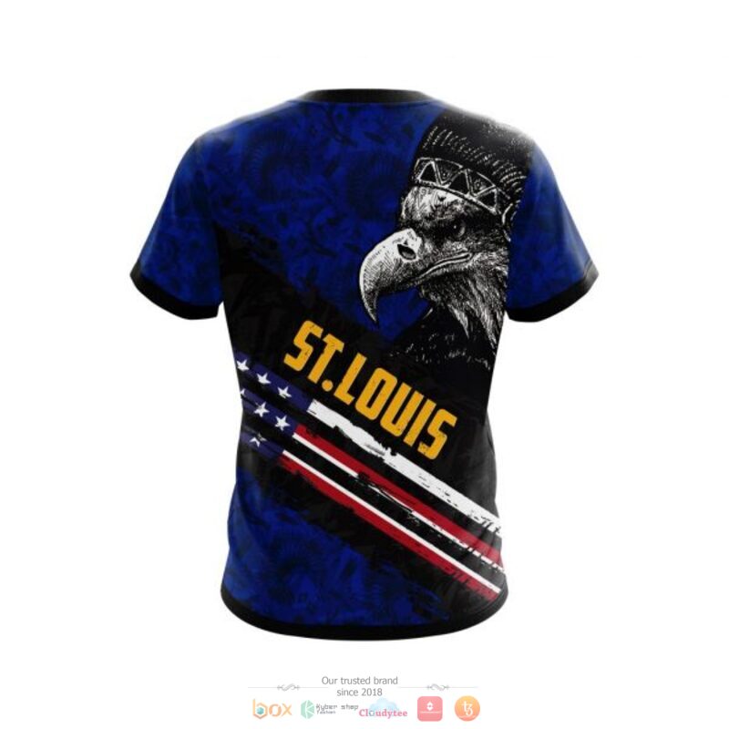 St. Louis Blues NHL Eagle American flag 3D shirt hoodie 1 2 3 4 5 6 7 8