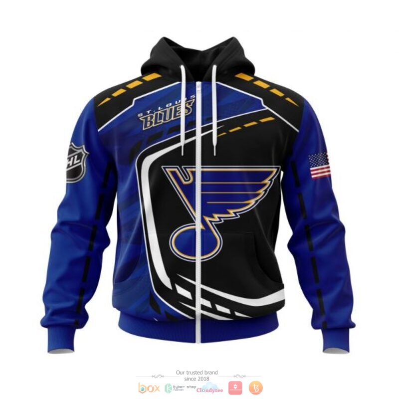 St. Louis Blues NHL black blue 3D shirt hoodie 1