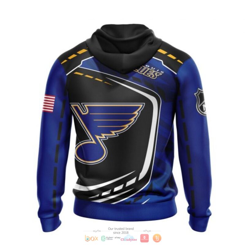 St. Louis Blues NHL black blue 3D shirt hoodie 1 2