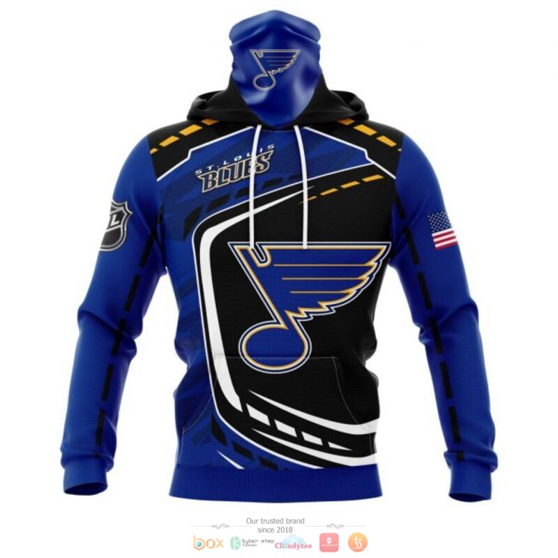 St. Louis Blues NHL black blue 3D shirt hoodie 1 2 3