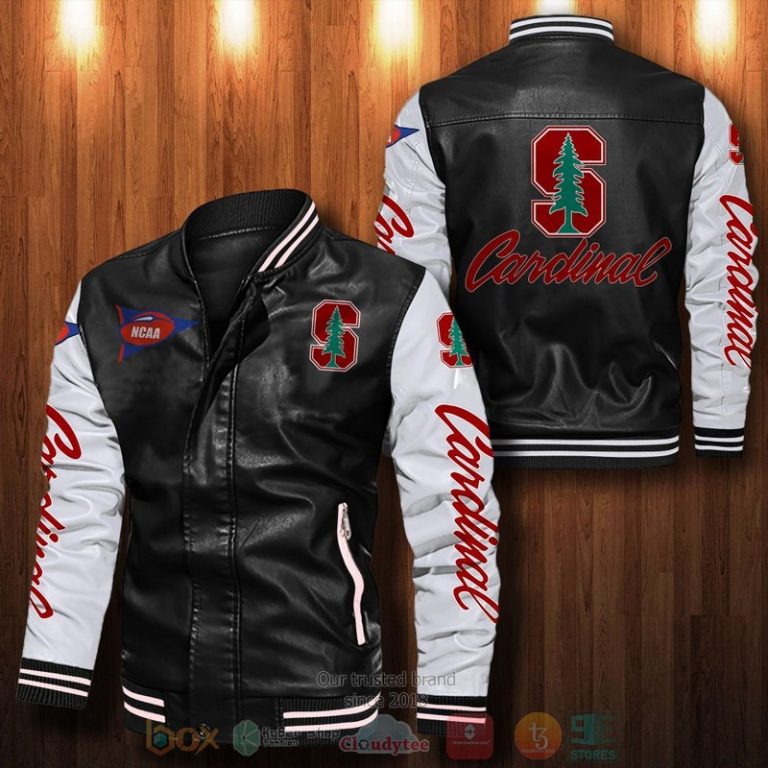 Stanford Cardinal Leather Bomber Jacket