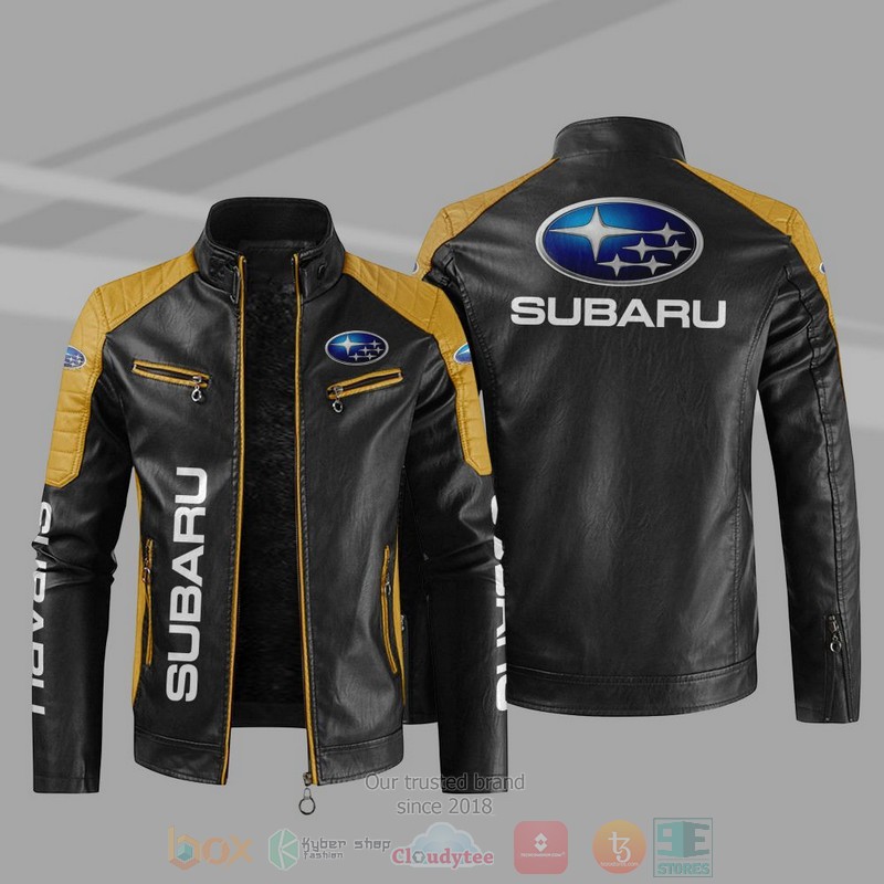 Subaru Block Leather Jacket 1