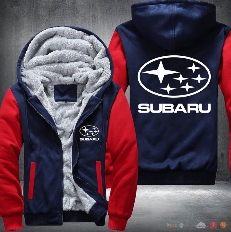 Subaru Fleece Hoodie Jacket 1 2 3