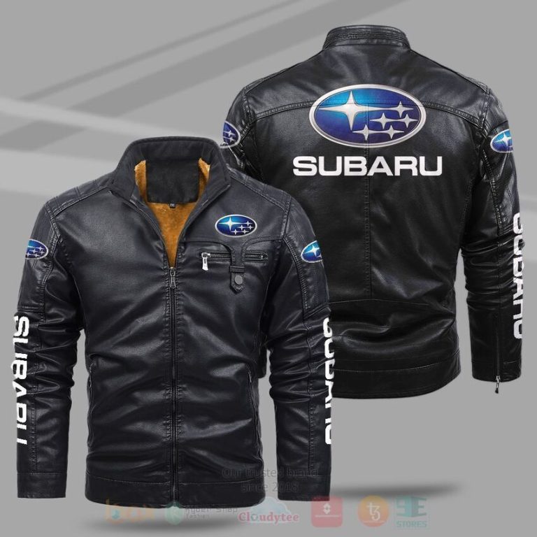 Subaru Fleece Leather Jacket