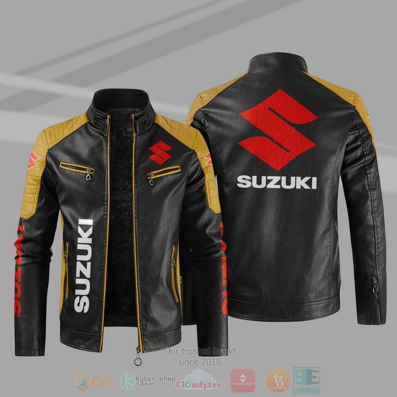 Suzuki Block Leather Jacket 1