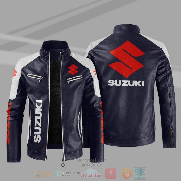 Suzuki Block Leather Jacket 1 2