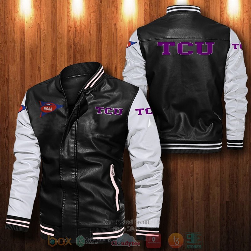 TCU Horned Frogs Leather Bomber Jacket