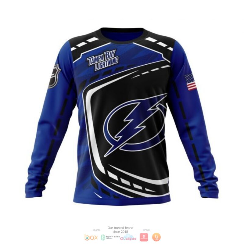 Tampa Bay Lightning NHL black blue 3D shirt hoodie 1 2 3 4 5