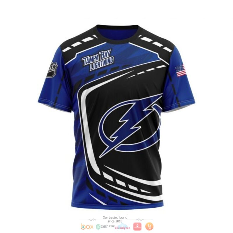 Tampa Bay Lightning NHL black blue 3D shirt hoodie 1 2 3 4 5 6 7