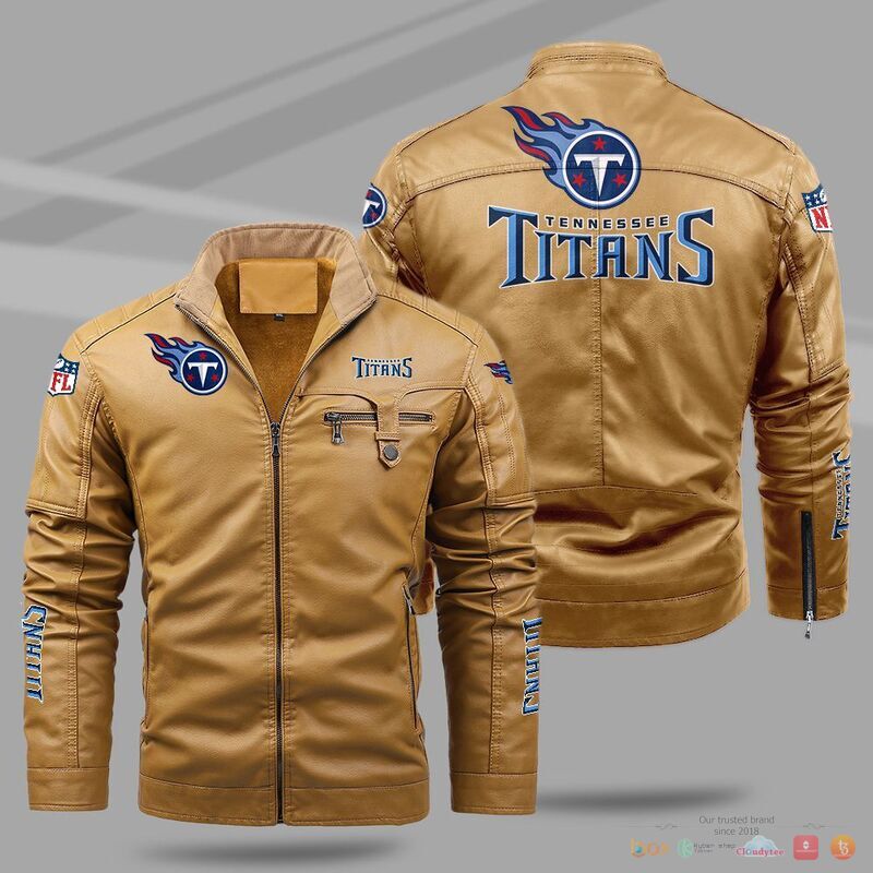 Tennessee Titans NFL Trend Fleece Leather Jacket 1