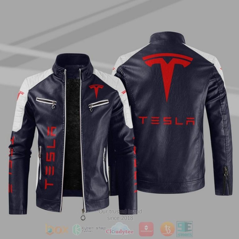 Tesla Block Leather Jacket 1 2