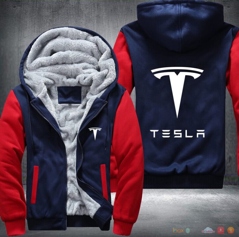 Tesla Fleece Hoodie Jacket 1 2