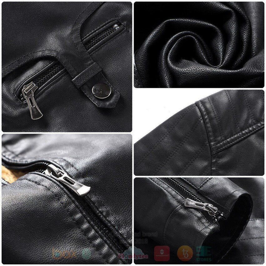 Tesla Motors Fleece Leather Jacket 1 2 3