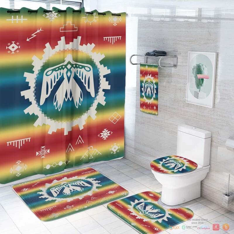 Thunderbird Rainbow Native American Bathroom Set