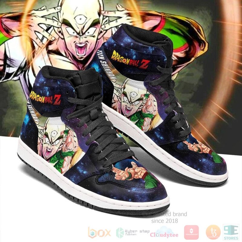 Tien Shinhan Sneakers Galaxy Custom Dragon Ball Anime Air Jordan High Top Shoes 1