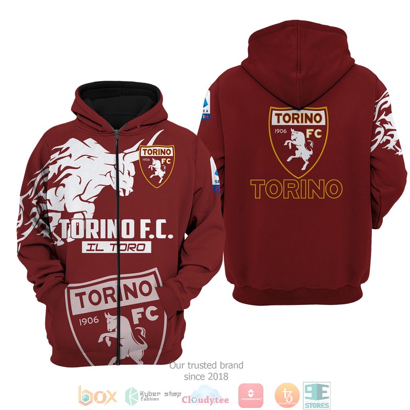 Torino FC 1906 3d shirt hoodie 1