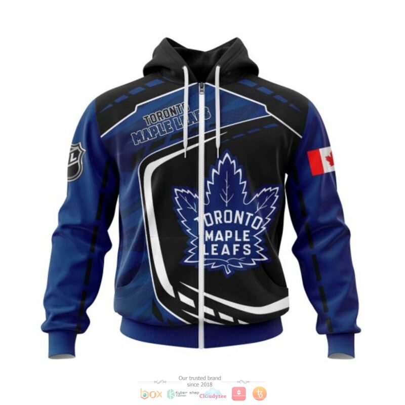 Toronto Maple Leafs NHL black blue 3D shirt hoodie 1