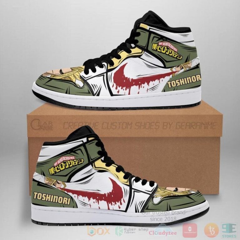 Toshinori Yagi Sneakers Custom My Hero Academia Anime Air Jordan High Top Shoes